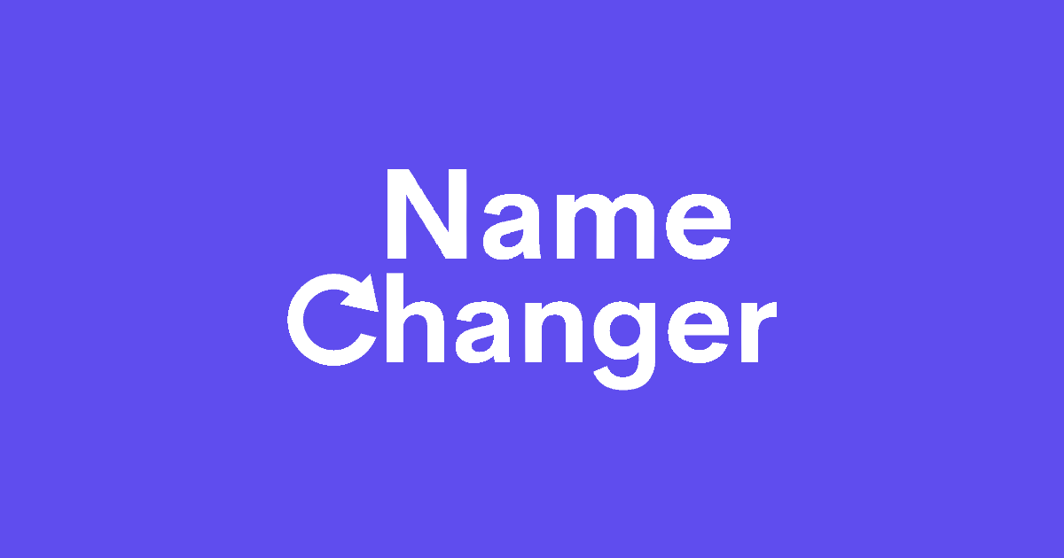 Name Modfication Name Changer - The Best Way To Change Your Name